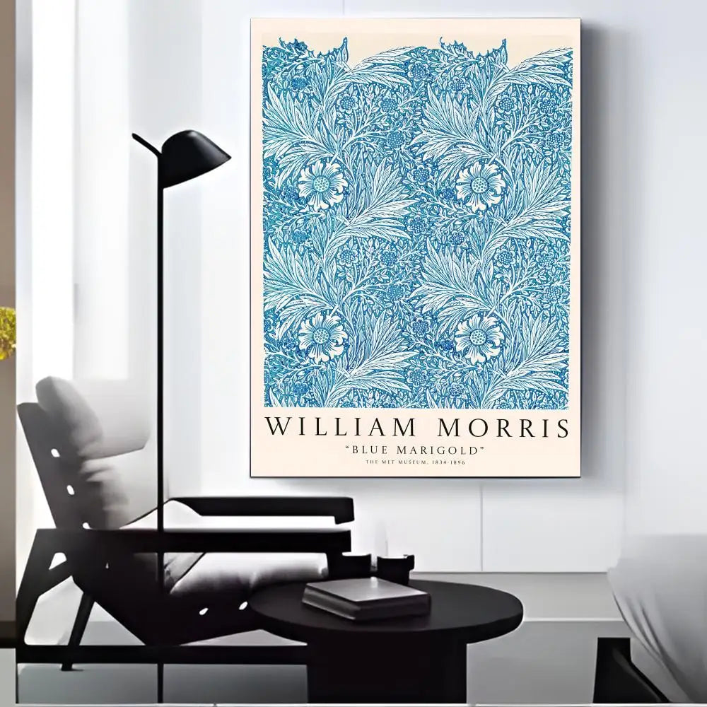William Morris Canvas Wall Art – Vintage HD Print Home Decor Canvas Wall Art Axl Black4 15X20cmFrameless