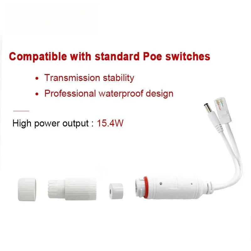Waterproof POE Splitter 48V to 12V for IP Camera | Power Module PoE Splitter Adapter Axl