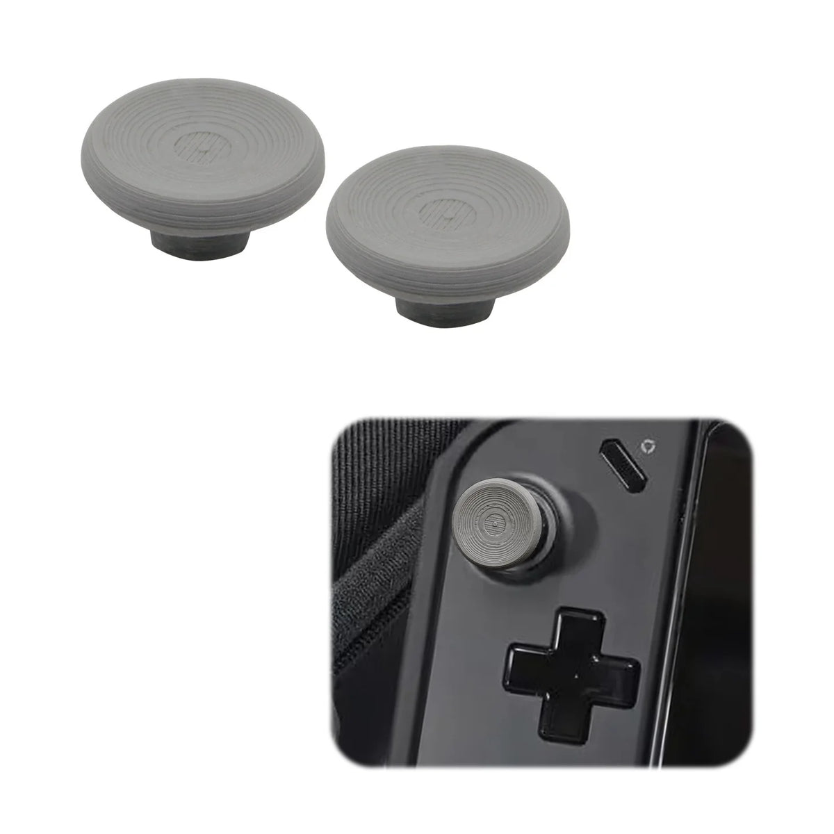 Legion Go Joystick Cap PLA Replacement – Anti-Slip, 4 Colors Controller Joystick Cap Axl gray