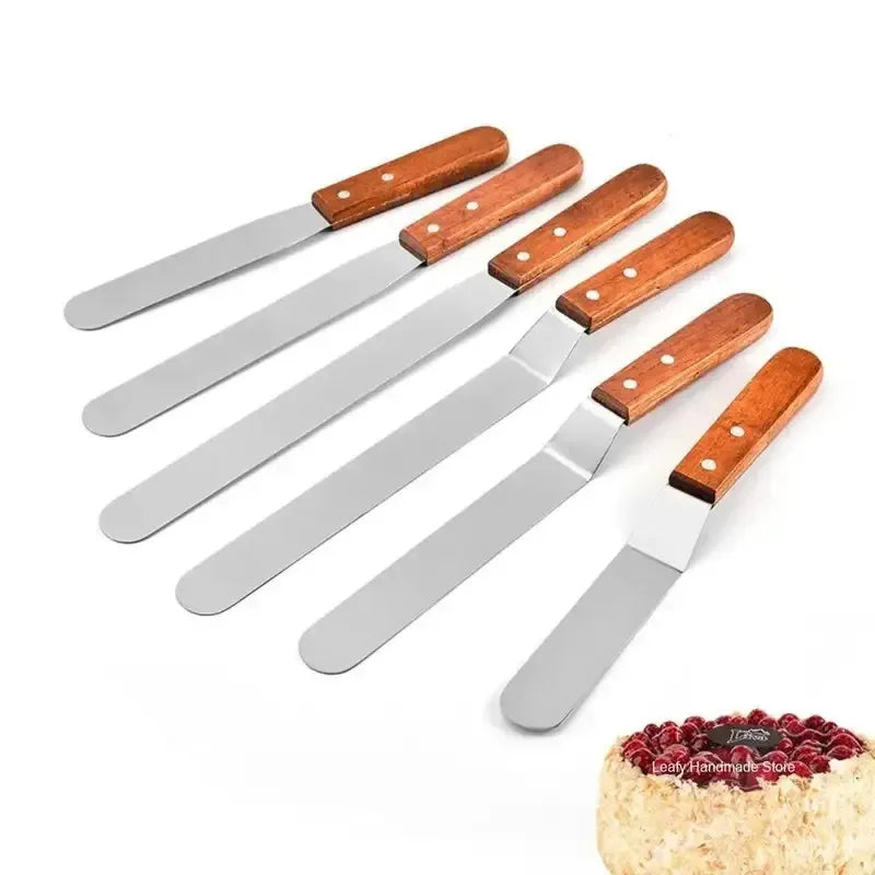 Stainless Steel Cake Icing Spatula 6 8 10 12 Inch Frosting Tool Cake Icing Spatula Axl