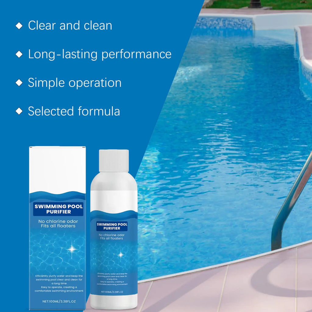 Pool Water Clarifier Liquid – Fast-Dissolving Pool Cleaner Pool Clarifier Axl