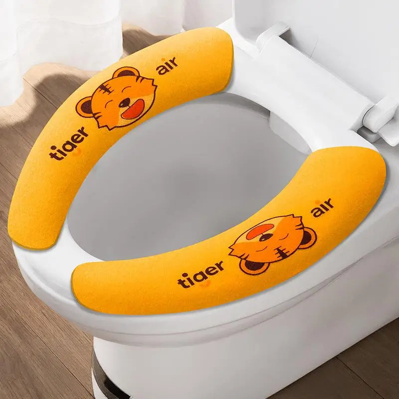 Soft Plush Toilet Seat Cover – Warm Cushion, Universal Fit Toilet Seat Cover Axl one size A5