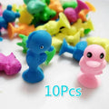 10-Pack Kids Ocean Animal Suction Cup Mini Figures Toy Set Mini Figures Set Axl Default Title