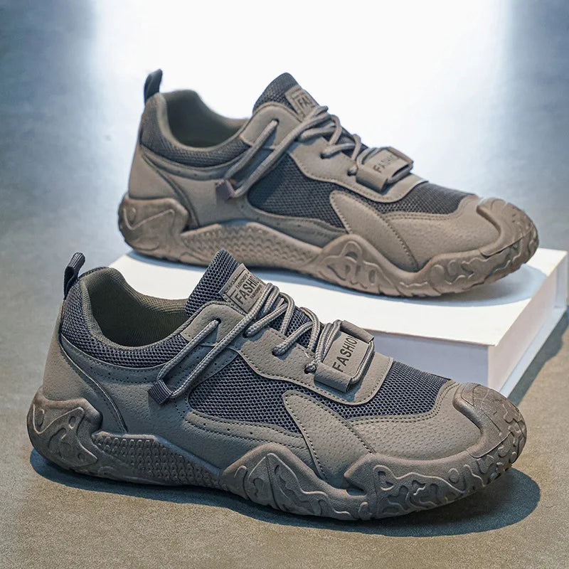 Men's Mesh Sneakers – Anti-Slip Outdoor Casual Shoes Men's Casual Sneakers Axl gray 42