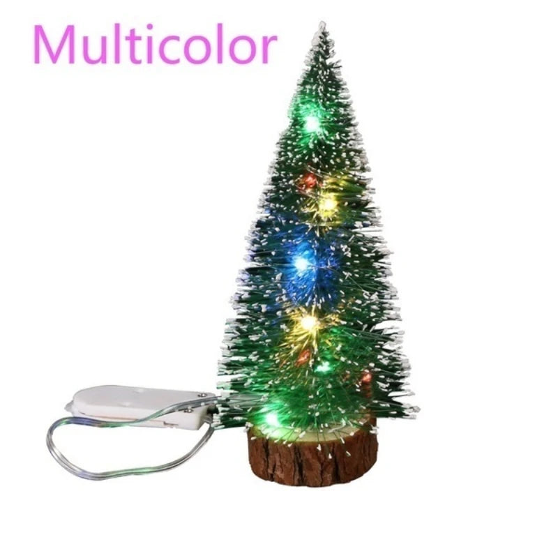 LED Mini Artificial Christmas Tree Tabletop Décor – 4 Sizes Miniature Christmas Tree Axl