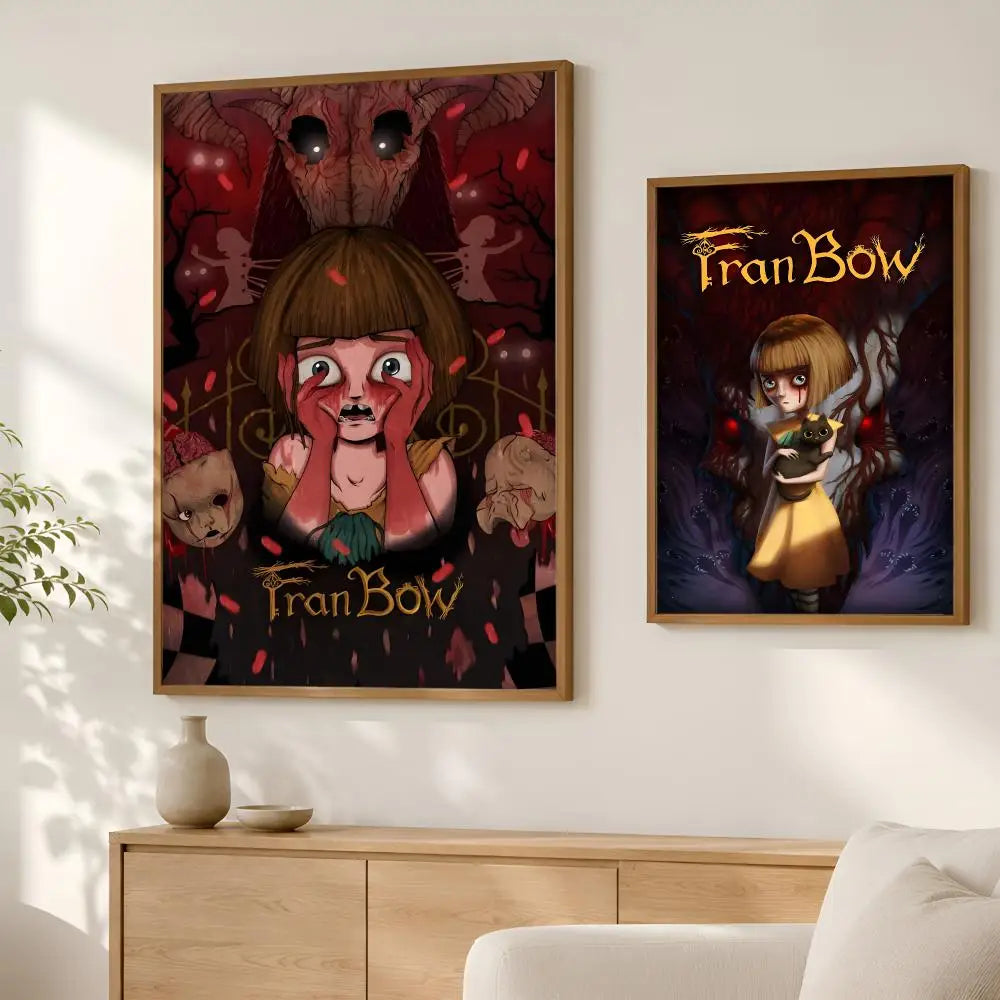 Fran Bow Self-Stick HD Wall Poster – Waterproof Art Decor Wall Art Poster Axl