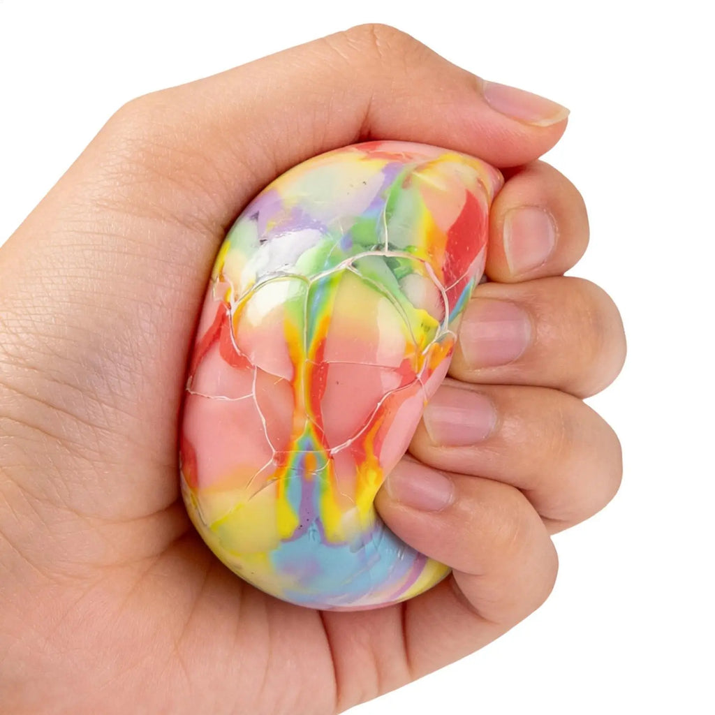Rainbow Fidget Ball – Crackling Sensory Squeeze Toy Kids & Adults Sensory Fidget Toy Axl