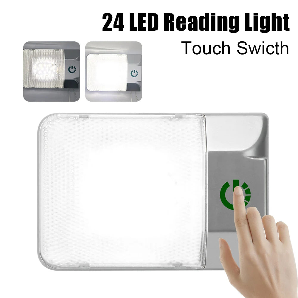12V LED Dome Light for RV & Camper | Touch Dimmer Ceiling Lamp LED Dome Ceiling Light Axl