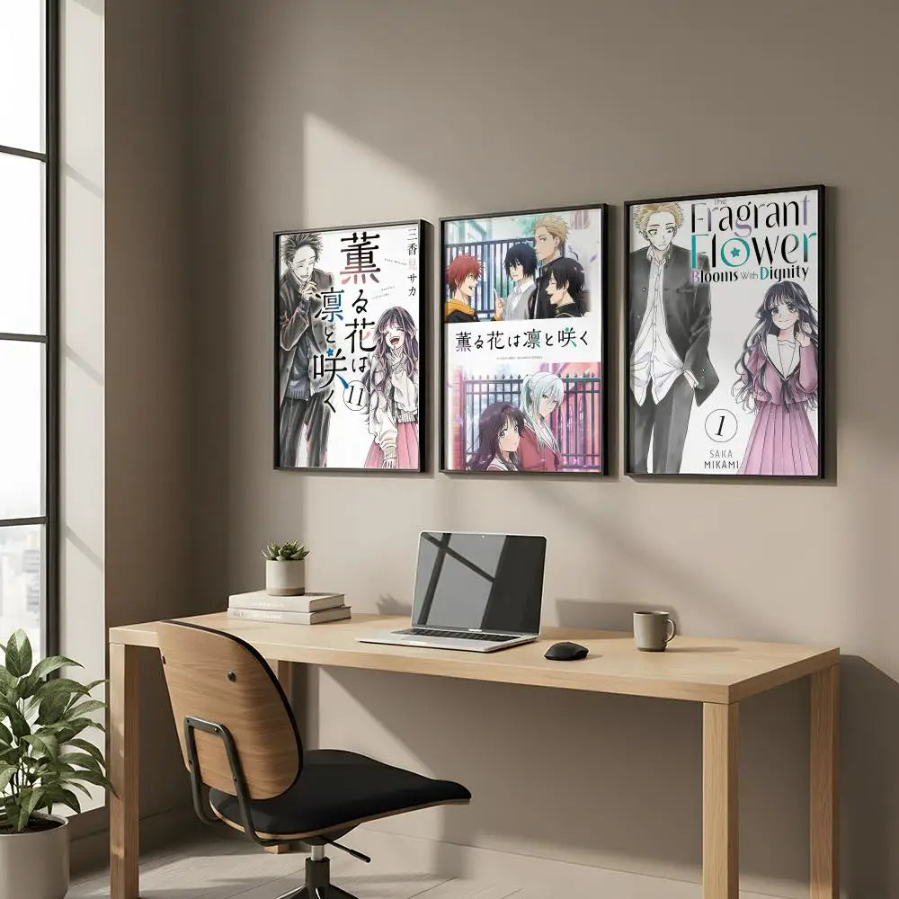 HD Art Poster Wall Sticker – Flower, Bloom & Anime Prints Wall Art Poster Axl