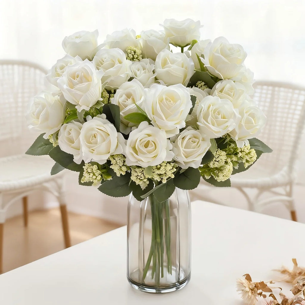 Artificial Silk Rose Bouquet – Wedding & Home Décor Artificial Flower Bouquet Axl