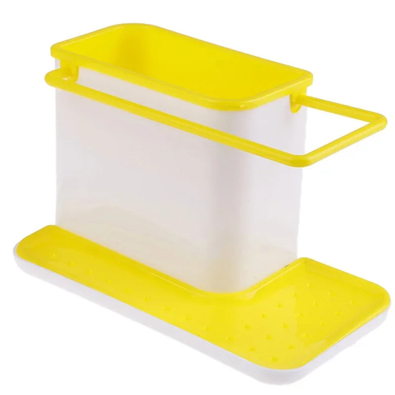 Kitchen Sink Shelf Organizer – Drip Rack & Storage Holder Kitchen Sink Organizer Axl Yellow