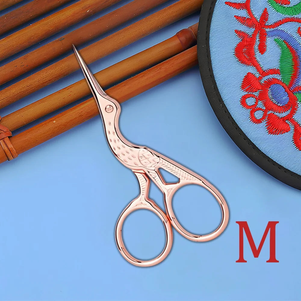 Retro Vintage Embroidery Scissors – Stainless Steel Craft Tool Embroidery Scissors Axl Rose golden-L