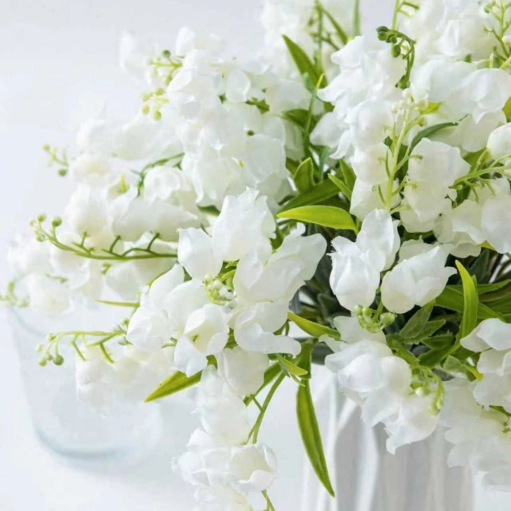 Artificial Canterbury Bell Flowers Set 5/10 Pcs – Home & Wedding Artificial Flowers Axl