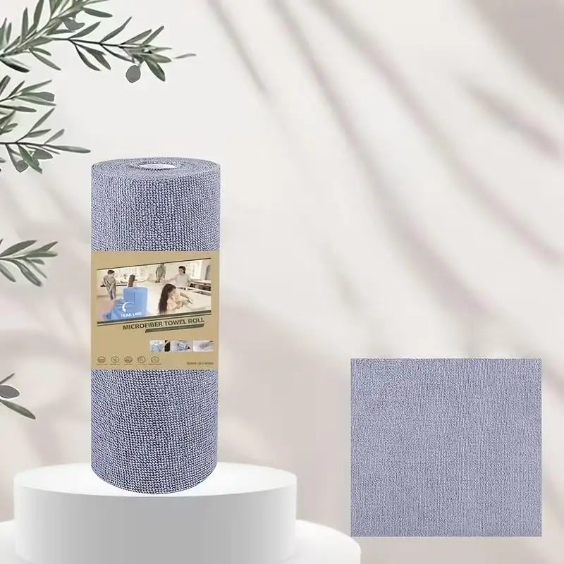 20-Sheet Reusable Microfiber Cleaning Roll | Washable Kitchen Towel Reusable Cleaning Roll Axl