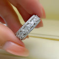 Huitan Cubic Zirconia Women's Wedding Band Ring | Q332 Wedding Band Ring Axl Q332 7