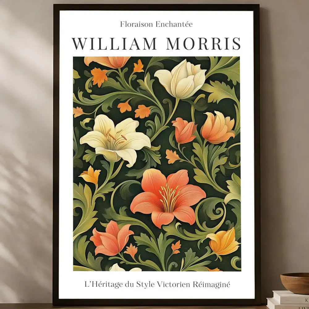 William Morris Self-Stick HD PVC Wall Art Poster | Waterproof Wall Art Poster Axl White12 15X20cmNoframe