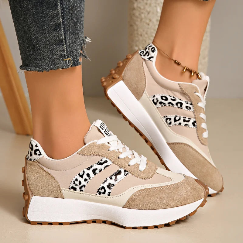 UXST Women's Anti-Slip Casual Sneakers – Soft Sole Lace-Up Women's Casual Sneakers Axl