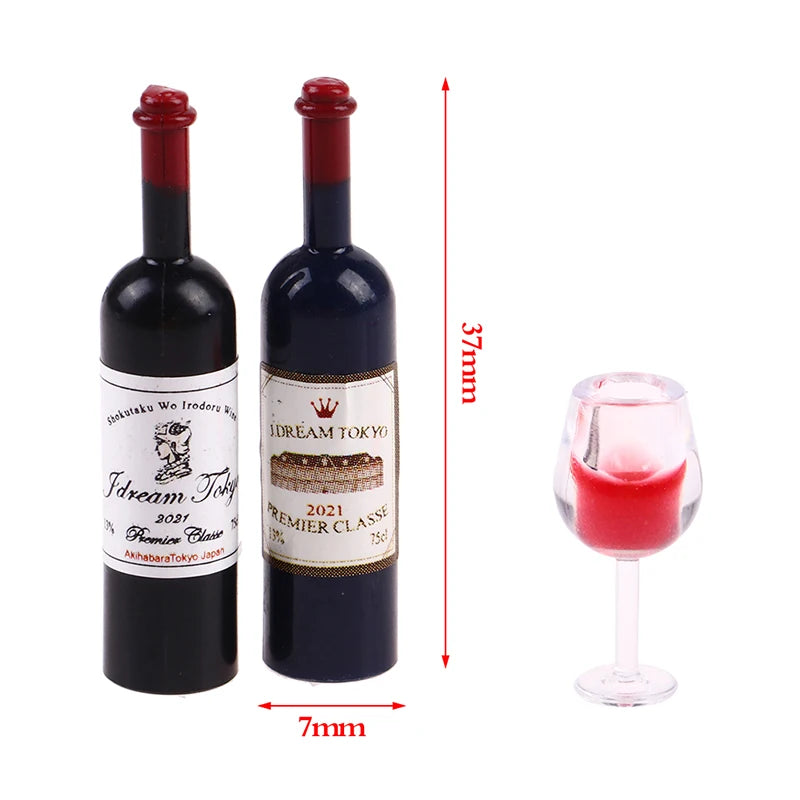 1:12 Dollhouse Miniature Wine & Beer Set – 15-Piece Resin Kit Dollhouse Miniature Set Axl