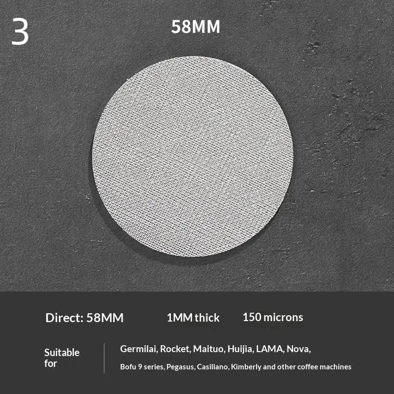 51/53/58mm Coffee Puck Screen – 316 Stainless Steel Mesh Espresso Filter Screen Axl 3