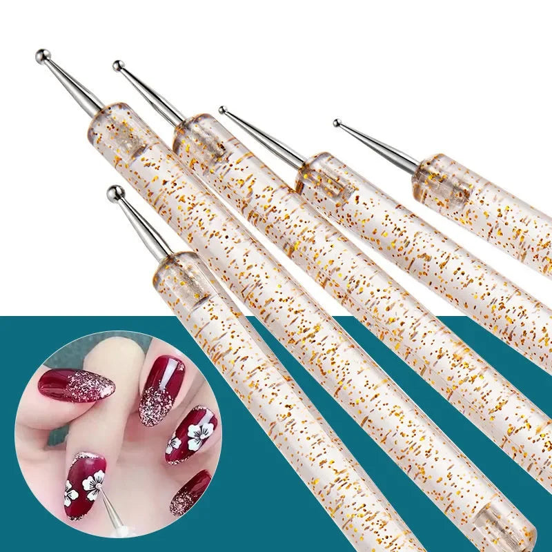 Nail Art Brush Set – Dotting Pen & Decoration Tools Nail Art Brush Set Axl
