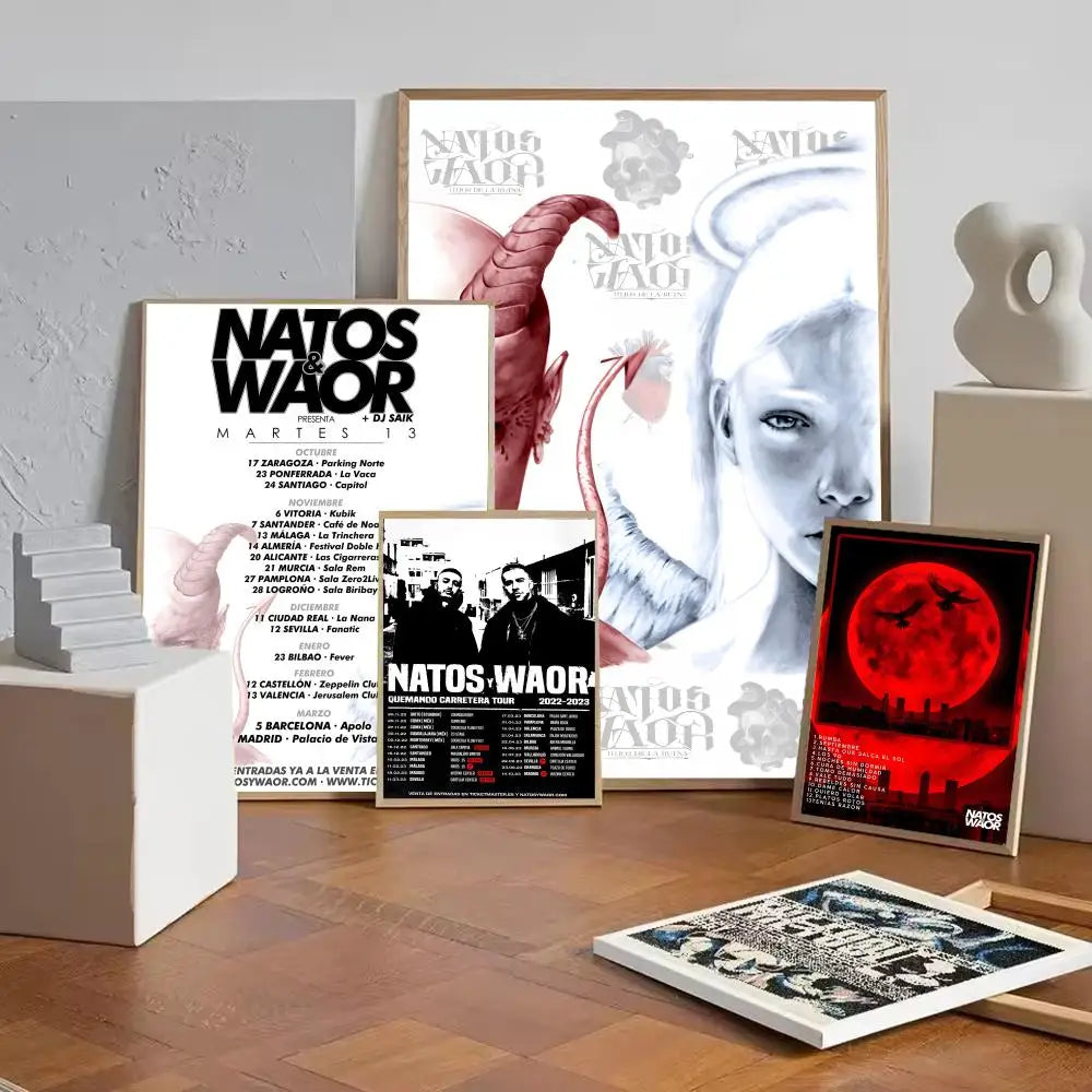 N-Natos Y Waor Band Poster Removable Wall Sticker – HD Decal Wall Art Sticker Axl