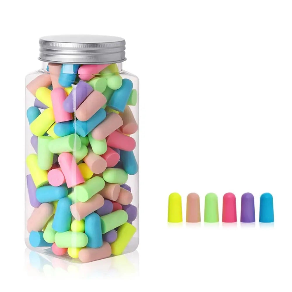 Multicolor Foam Earplugs – Noise Reduction Sleep & Travel Foam Earplugs Axl Multicolor-120PCS