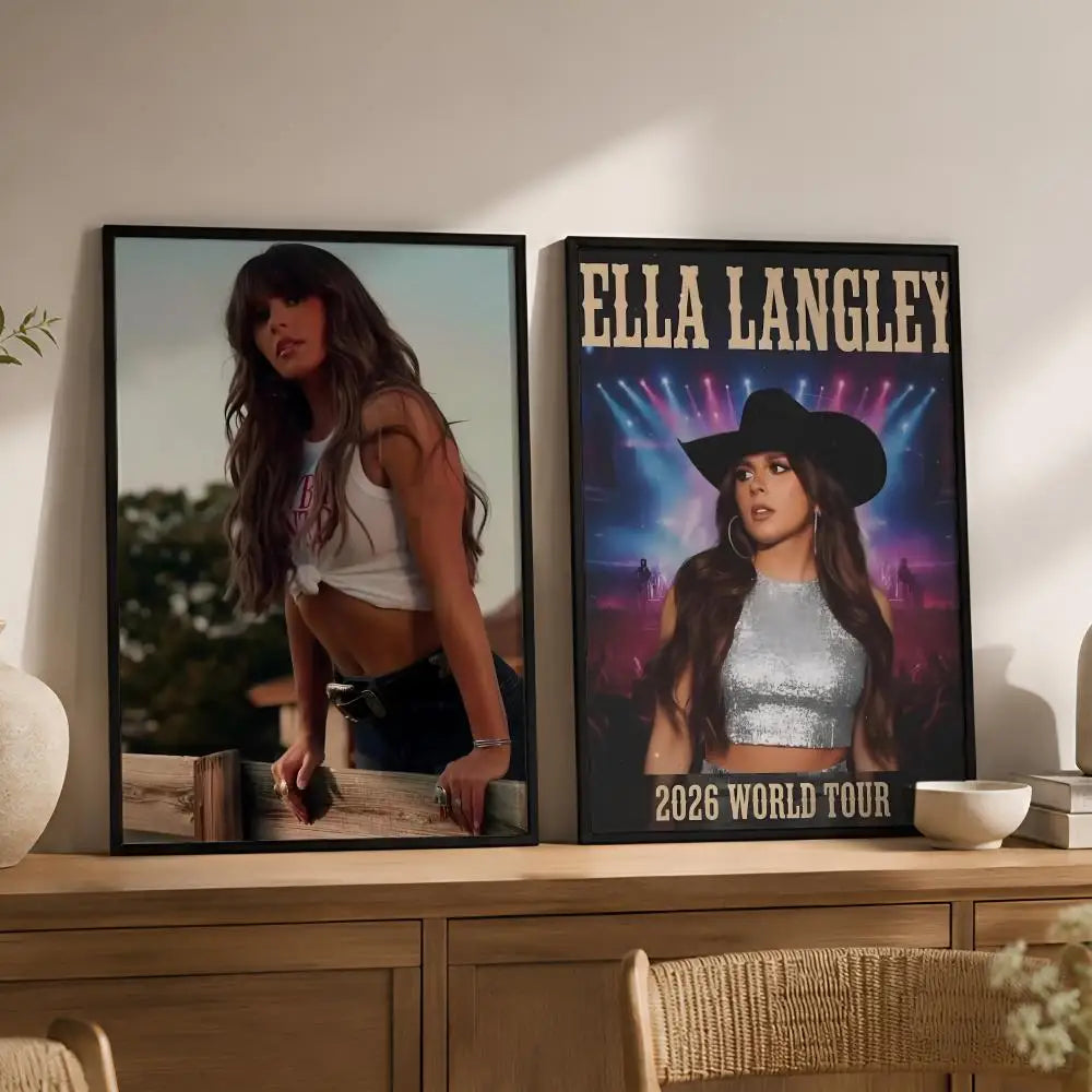Ella Langley Peel-and-Stick PVC Wall Poster – HD Music Art Wall Art Poster Axl