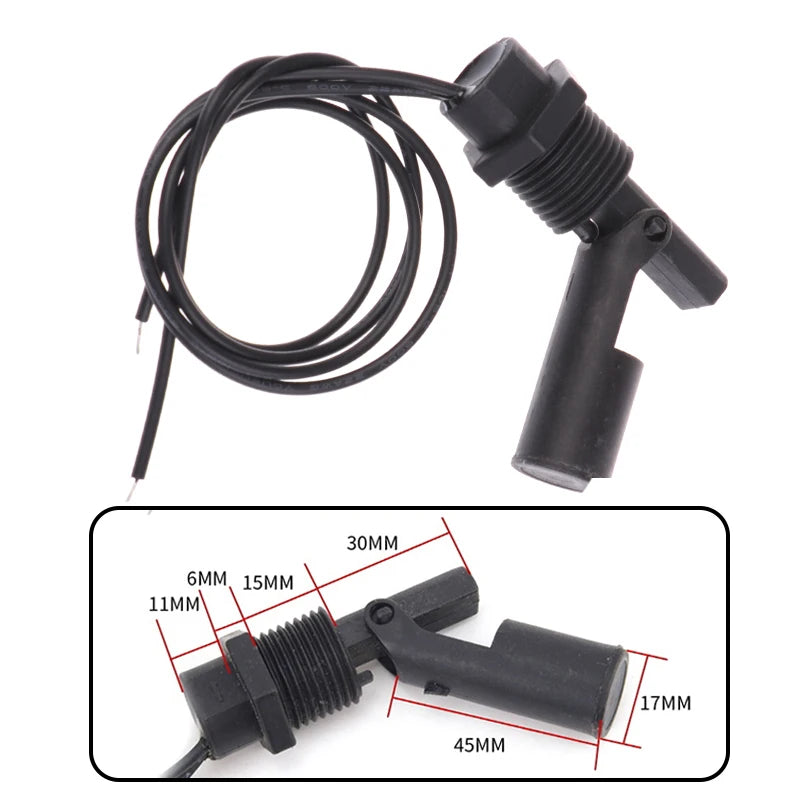 PP Plastic Ball Float Switch – 12V–110V Water Level Sensor Water Level Sensor Axl A3