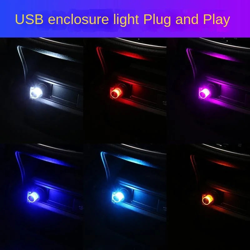Mini USB LED Car Atmosphere Light – Plug & Play Neon Lamp Car Ambient Light Axl