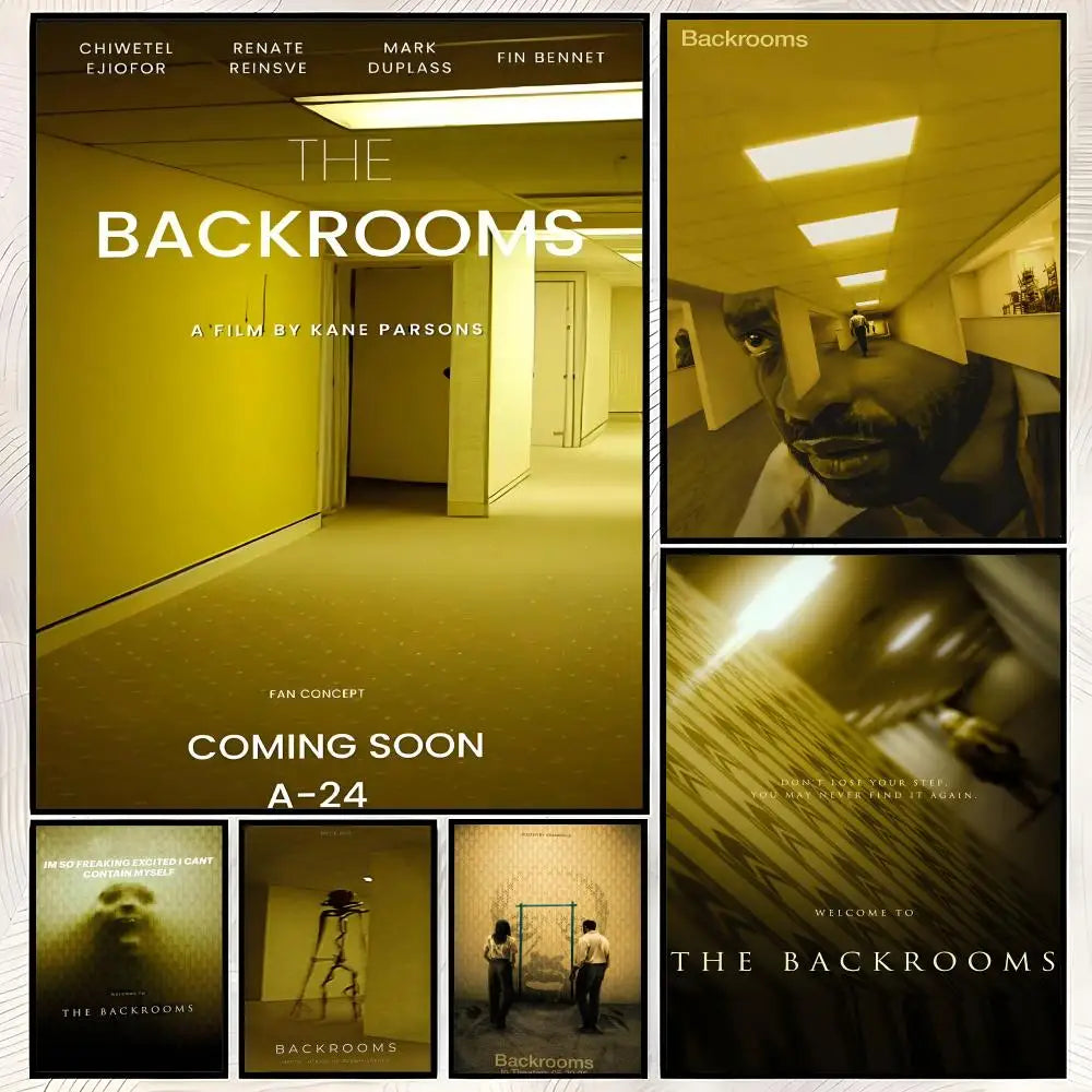 Backrooms Poster Self-Stick HD Waterproof Wall Art Decor Wall Art Poster Axl