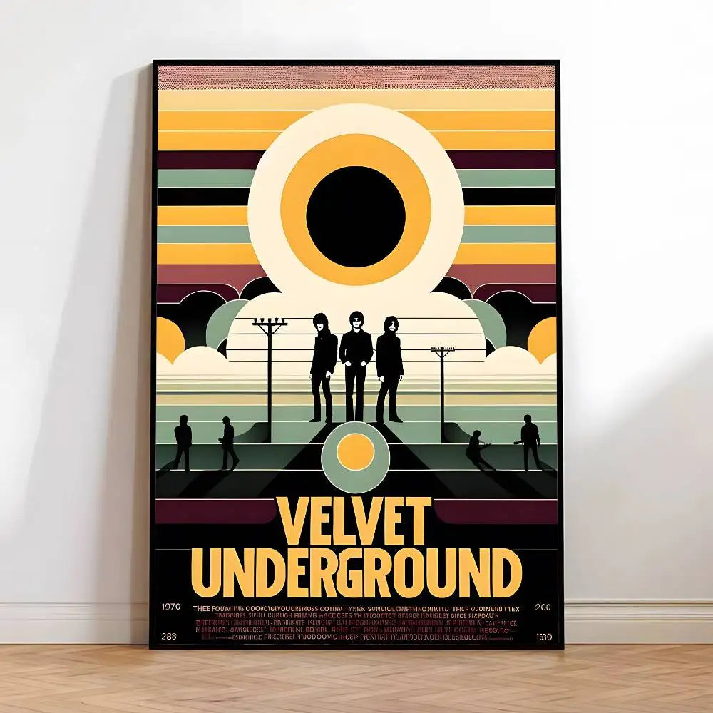 Velvet Underground Rock Band HD Wall Poster – Self-Adhesive Wall Art Poster Axl z14 21X30cmNoframe