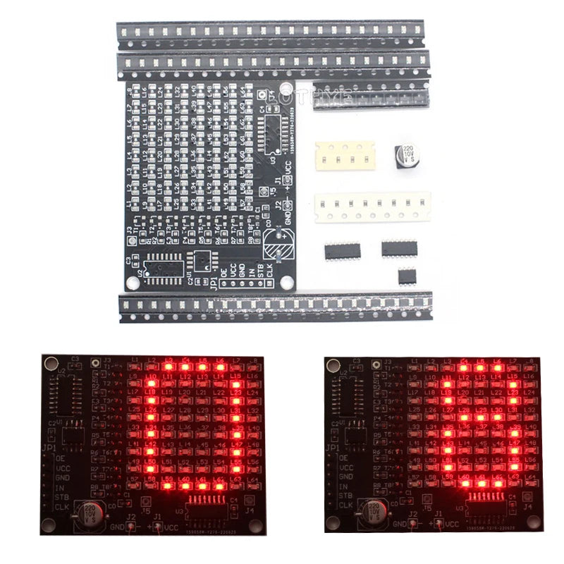 64 LED SMD Dot Matrix Soldering Kit – DIY Electronics Project DIY Soldering Kit Axl Default Title