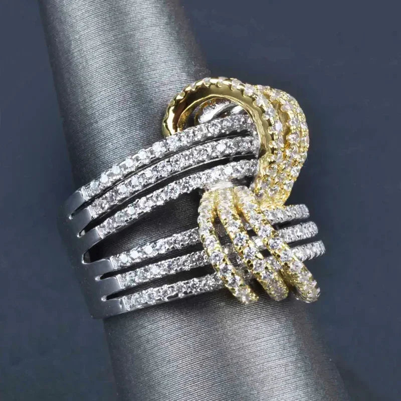 Huitan Women's Cubic Zirconia Pave Wedding Band Ring Fashion Ring Axl