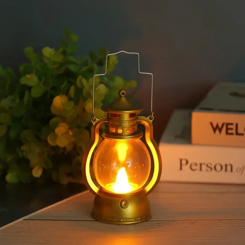 Retro Vintage LED Pumpkin Lantern – Halloween & Christmas Decor Decorative LED Lantern Axl