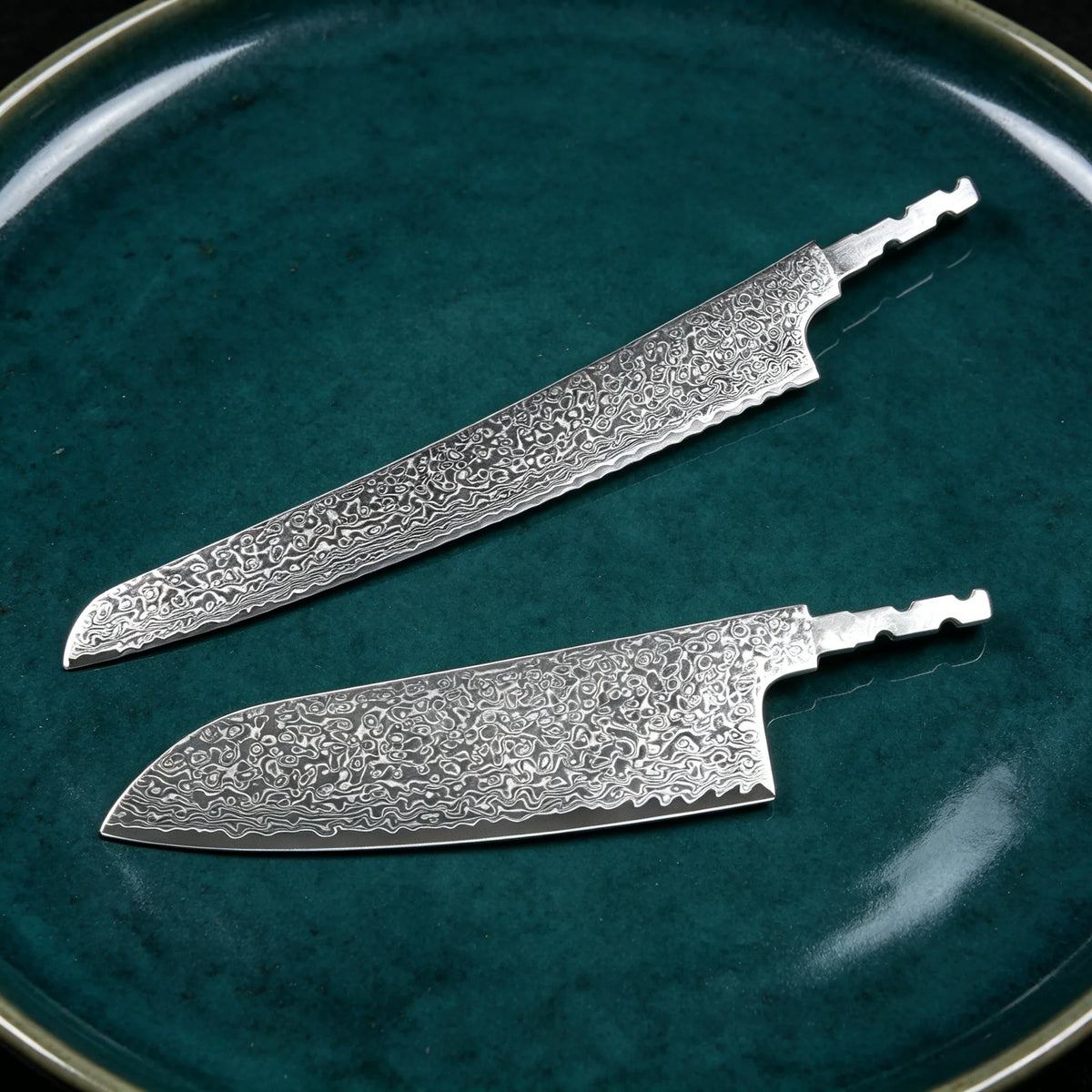 Damascus Steel Knife Blank – Forged DIY Chef Blade No Handle Damascus Knife Blank Axl
