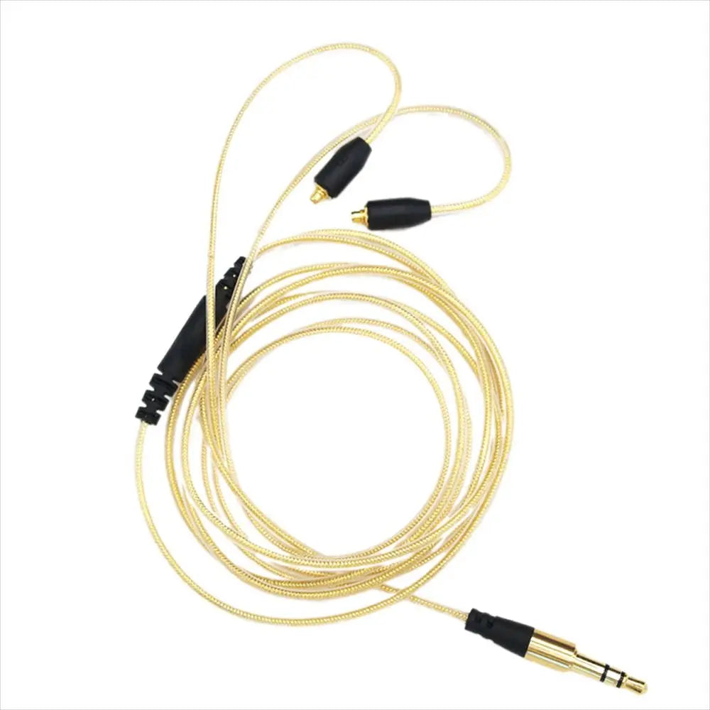 MMCX Detachable Earphone Cable 3.5mm Gold-Plated | 1.2m Earphone Cable Axl