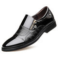 YBQJOO Men's Pointed Toe Zipper Loafers | Business Casual Shoes Men's Loafers Axl black 40