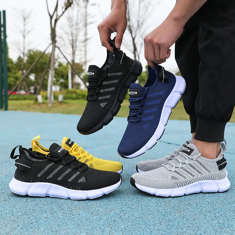 ZULIWAGN Men's Breathable Mesh Running & Walking Shoes Men's Athletic Shoes Axl