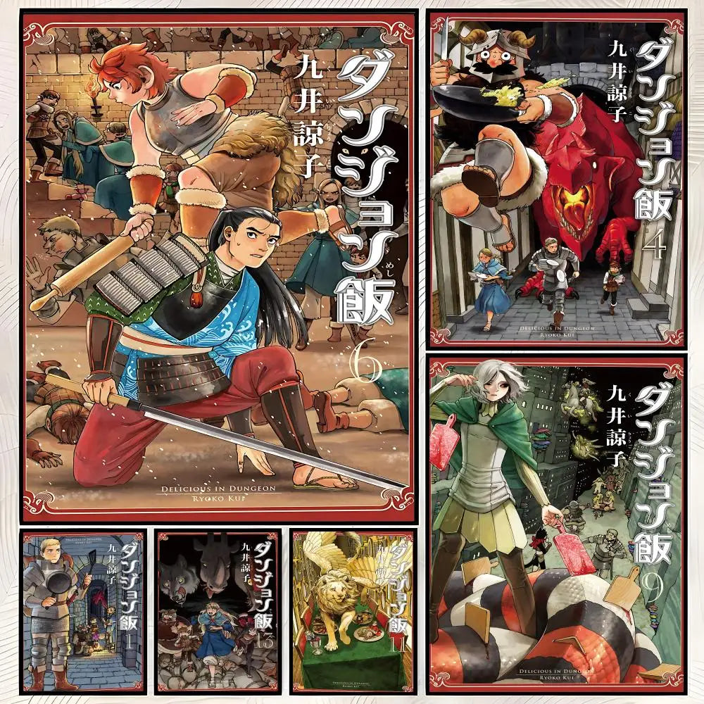 Dungeon Meshi Anime Self-Stick HD Wall Art Poster – Waterproof Anime Wall Poster Axl