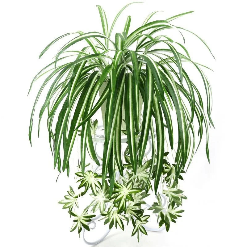 65cm Artificial Hanging Chlorophytum Vine Plant – Home Décor Artificial Hanging Plant Axl green