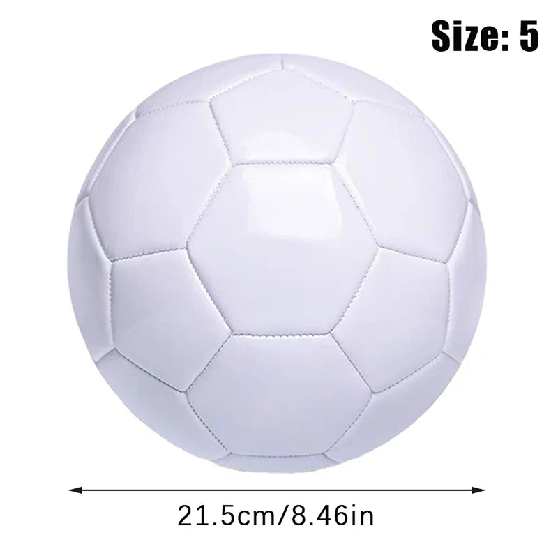 White Soccer Ball Size 5 – Lightweight PVC DIY Football Gift Soccer Ball Axl 1PC