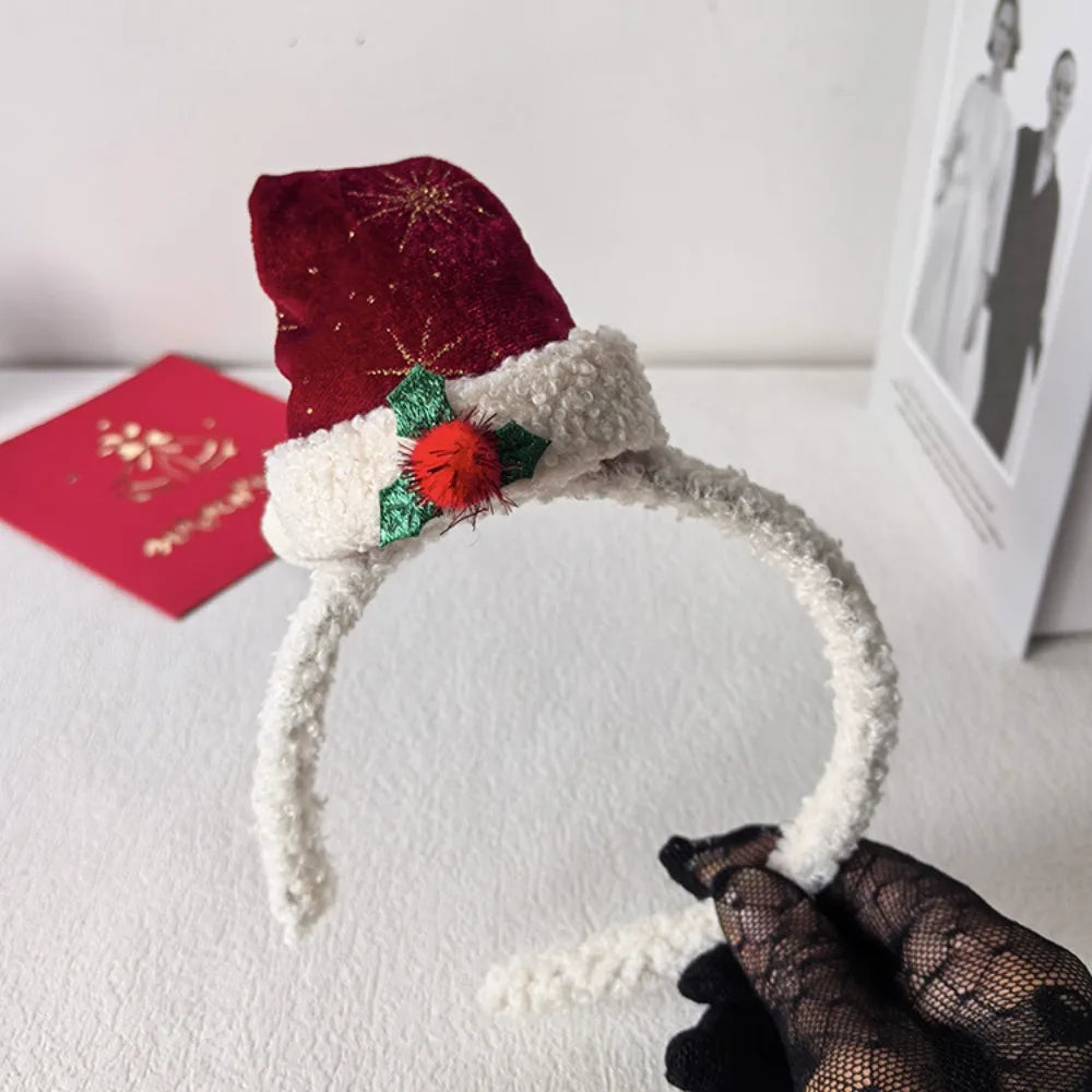 Sequin Christmas Headband – Red Bowknot & Star Hair Hoop Christmas Headband Axl Style 7