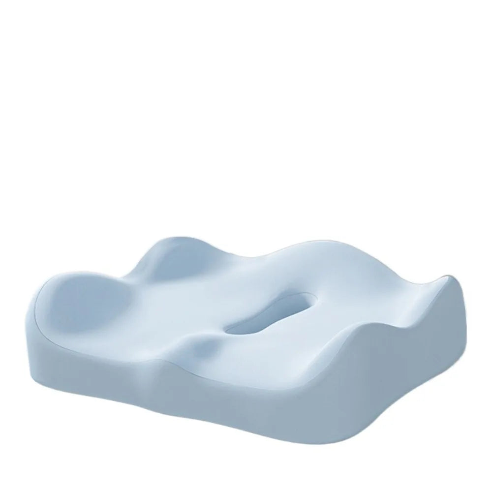 Memory Foam Coccyx Seat Cushion | Non-Slip Office & Car Chair Pad Memory Foam Cushion Axl Blue