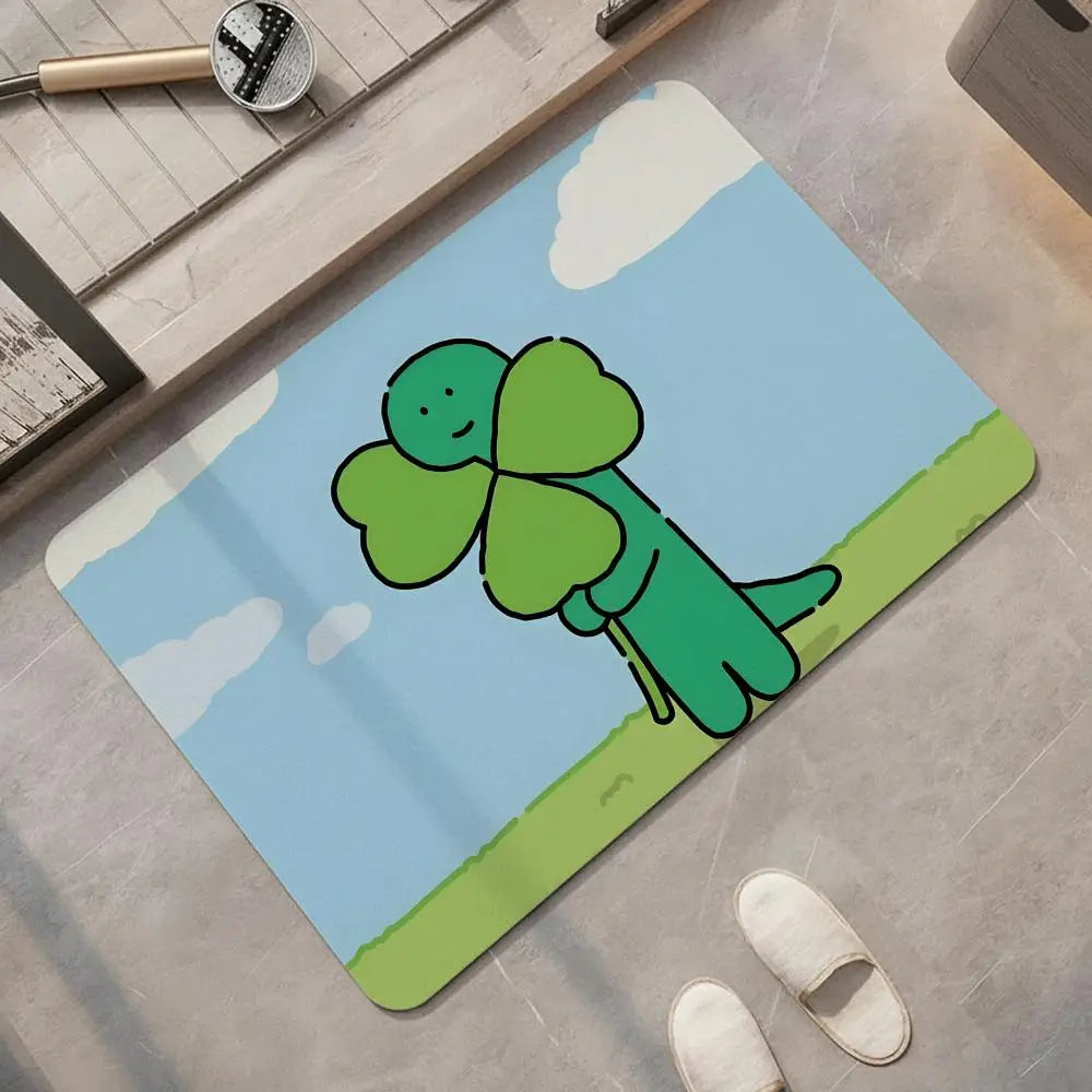 Dinosaur Diatomite Bath Mat – Quick Dry & Non-Slip Floor Mat Diatomite Bath Mat Axl