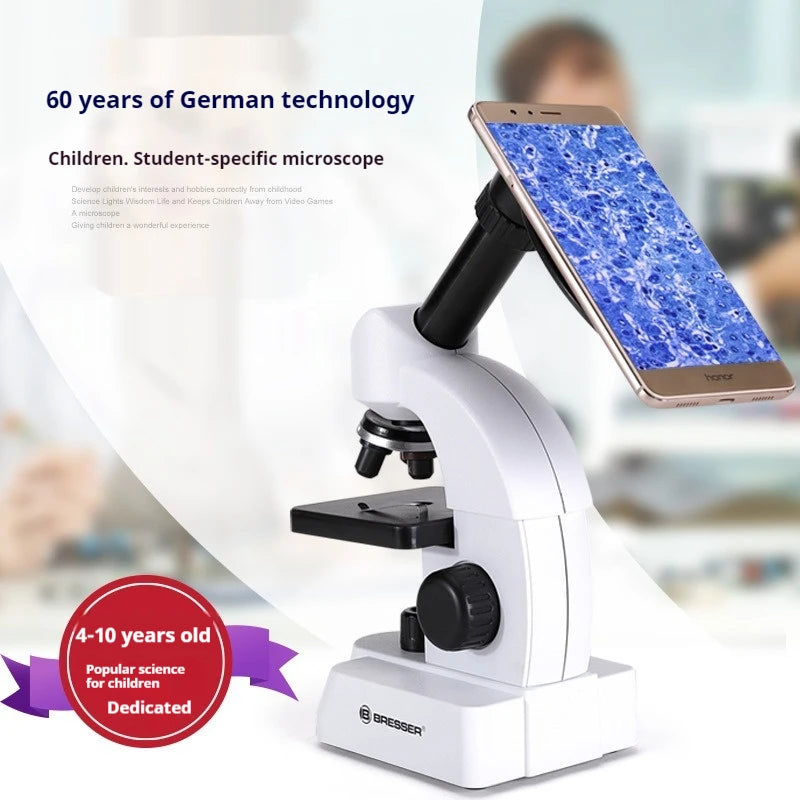 800X Kids Optical Microscope – HD Science Experiment Kit Children's Microscope Axl
