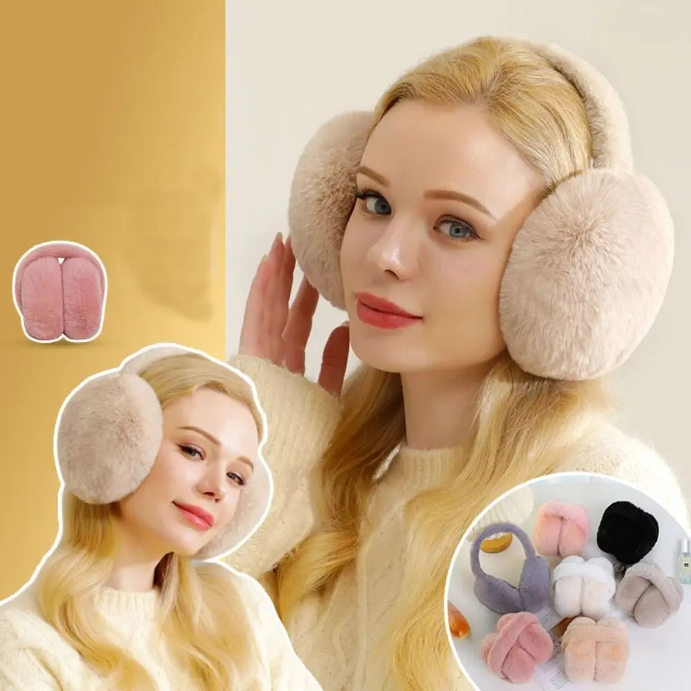 Warm Plush Ear Warmer – Foldable Unisex Winter Earmuffs Winter Ear Warmer Axl
