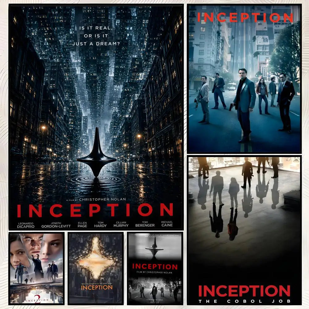 Inception Movie Poster – Self-Stick HD PVC Waterproof Wall Art Movie Wall Poster Axl