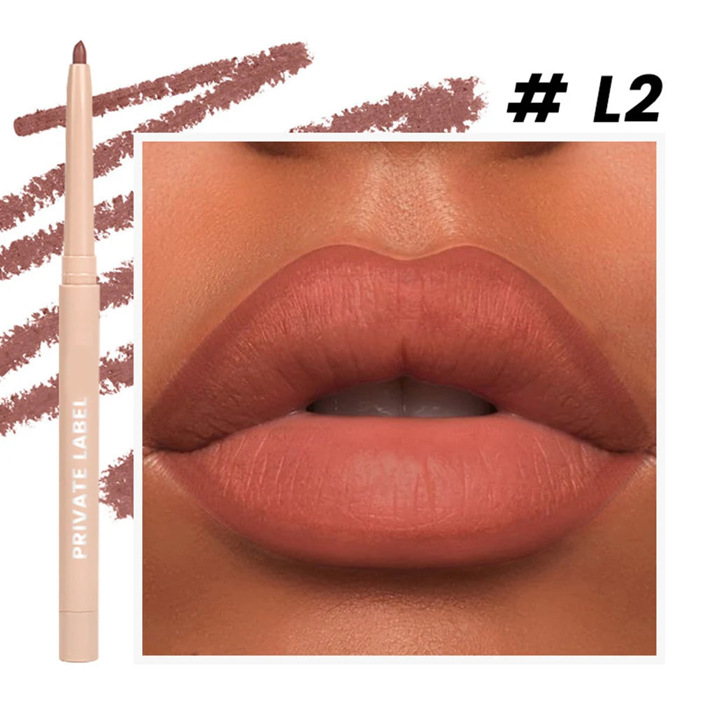 Vegan Waterproof Matte Lip Liner – Long-Lasting Nude Lip Pencil Matte Lip Liner Axl