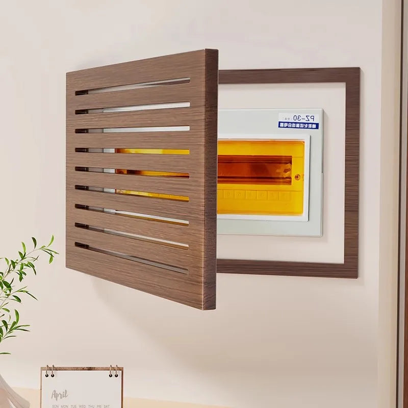 Wood Wall Art Meter Box Cover Panel – Modern Home Decor Decorative Wall Panel Axl