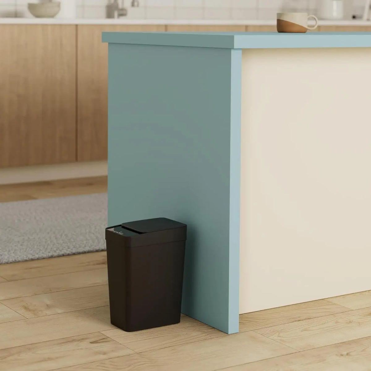 ONEKA Slim Motion Sensor Trash Can with Lid | Bathroom & Kitchen Motion Sensor Trash Can Axl